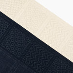 Cosmo Sashiko 100% Cotton Pre-printed Precut Set For Coasters - Single Navy