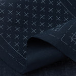 Cosmo Sashiko 100% Cotton Pre-printed Precut Set For Coasters - Single Navy