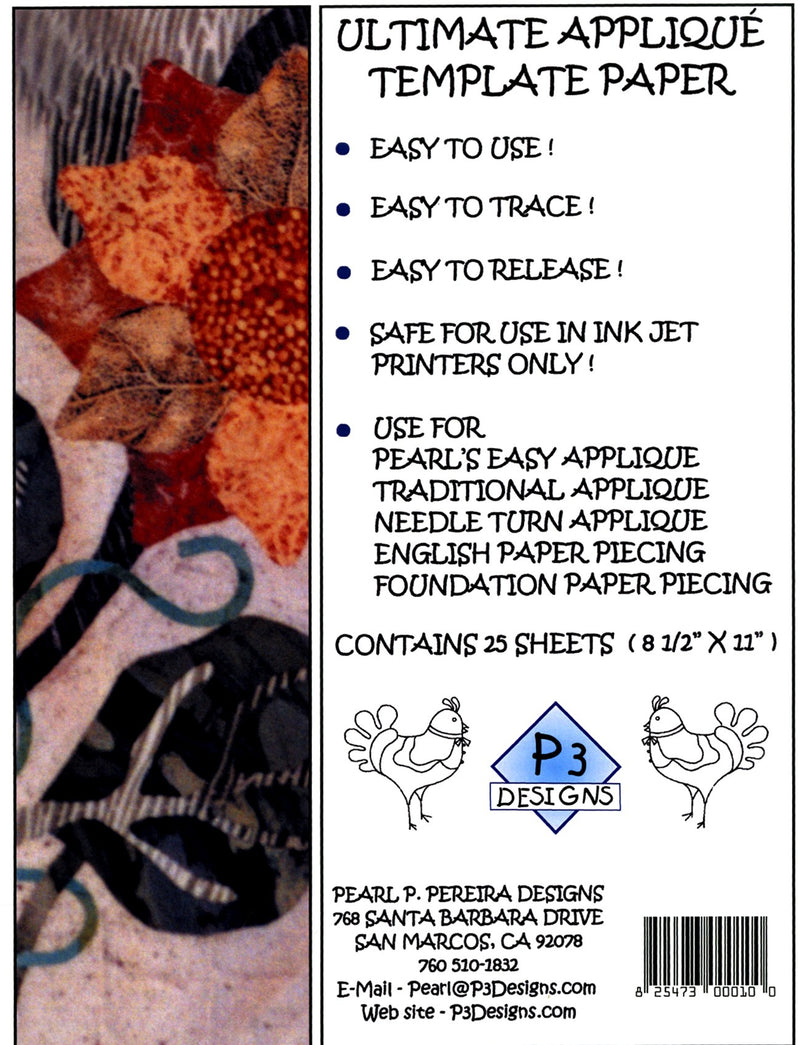 Applique Template Paper - Freezer Paper