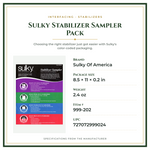 Product Specifications – Sulky Stabilizer Sampler Pack