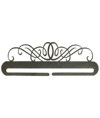 9in Windy Scroll Split Bottom Charcoal