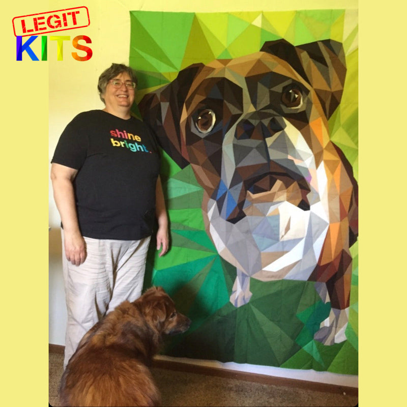 Margot the Boxer Quilt Kit