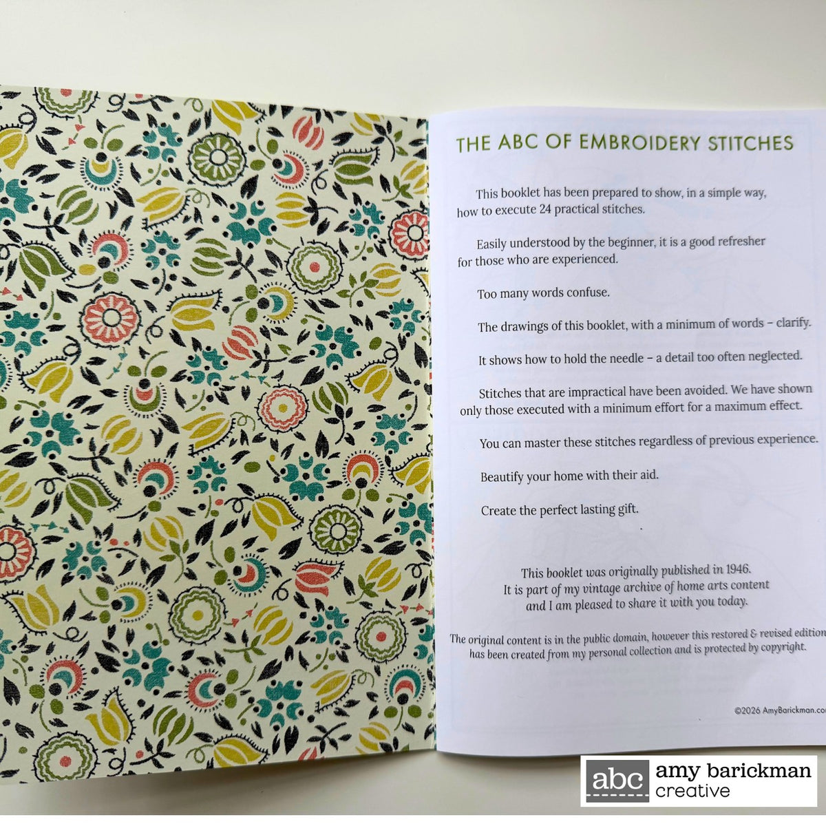 The ABC of Embroidery Stitches Guide