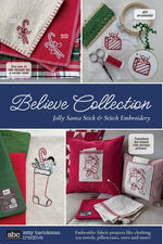 Believe Collection - Jolly Santa Stick N Stitch Embroidery