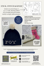 Believe Collection - Jolly Santa Stick N Stitch Embroidery
