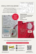 Merry Collection - Jolly Santa Stick N Stitch Embroidery