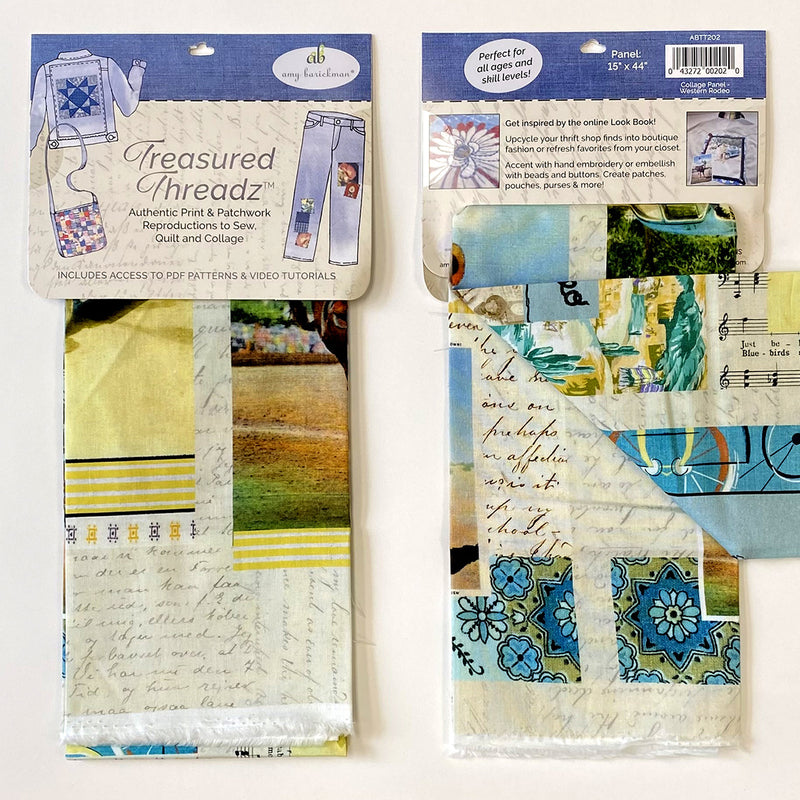 Treasured Threadz® Collage Panel - Western Rodeo