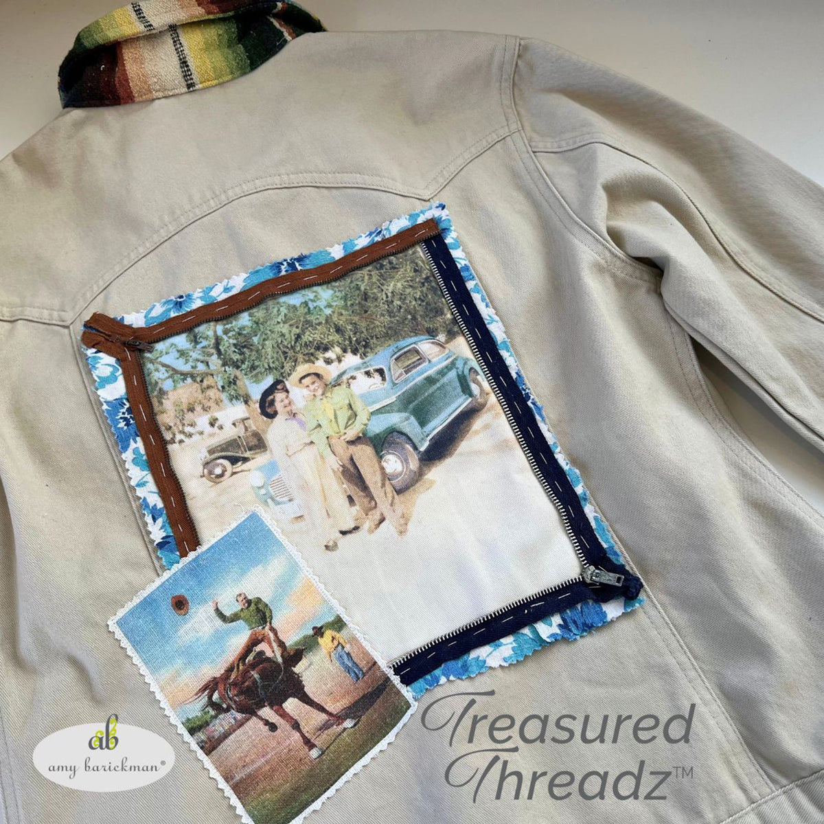 Treasured Threadz® Collage Panel - Western Rodeo