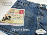 Treasured Threadz® Collage Fabric Panel - Around the World