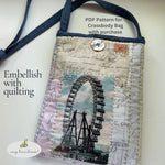 Treasured Threadz® Collage Fabric Panel - Around the World