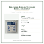 Product Specifications – Treasured Threadz® Favorite Fusible Stabilizer