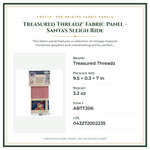 Product Specifications – Treasured Threadz® Fabric Panel - Santa's Sleigh Ride