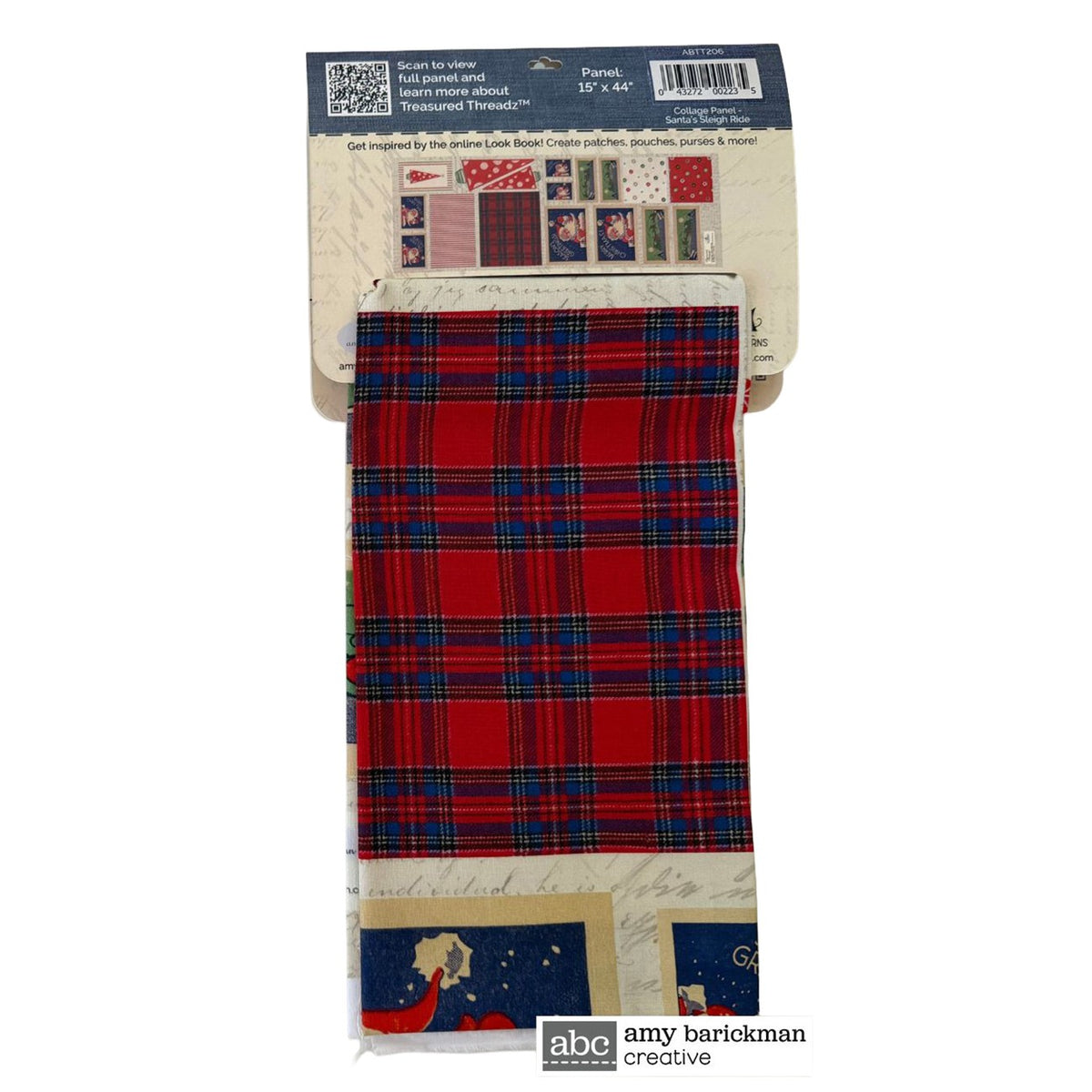 Treasured Threadz® Fabric Panel - Santa's Sleigh Ride