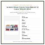 Product Specifications – Aurifil Home Collection Bright 12 Large Spools 50wt
