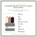 Product Specifications – Color Builder 50wt 3pc Set Carrara Black/White