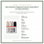 Product Specifications – Necessities Thread Collection 50wt 4 Large Spools