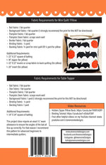 Batty Pumpkins table topper/mini