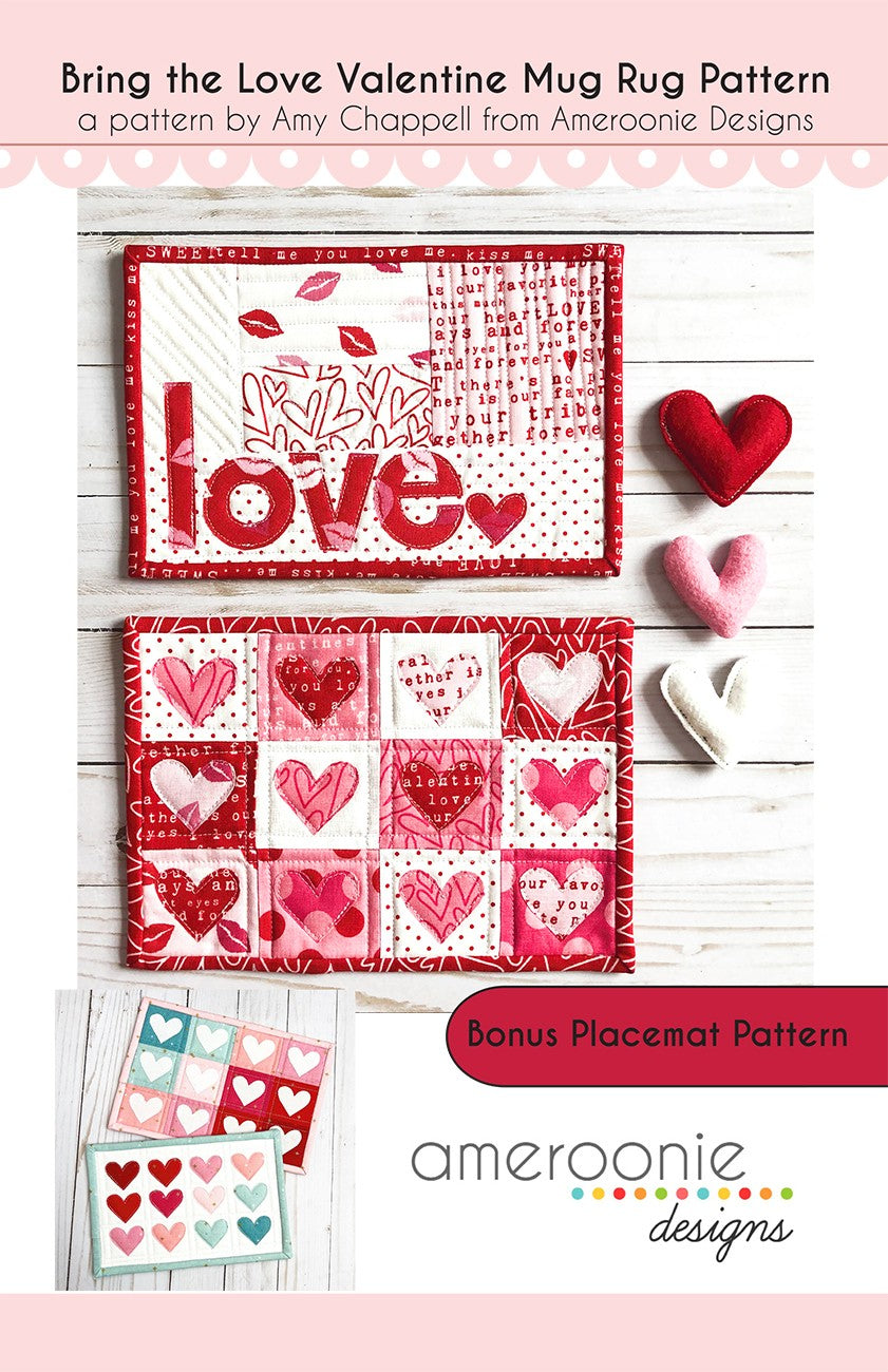 Bring the Love mug rugs