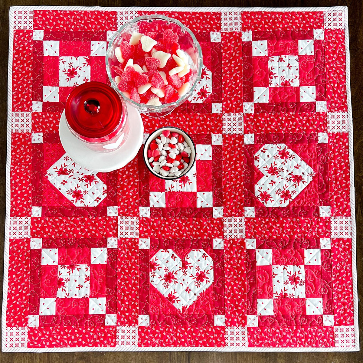Framed Heart Table Topper