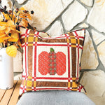 Plaid Love and Pumpkin Pillow