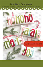 Felt word Ornaments