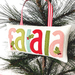 Felt word Ornaments