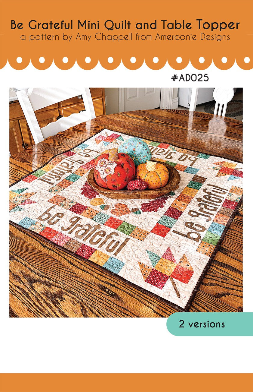 Be Grateful Table Topper