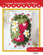 Summer Strawberry Mini Pillow