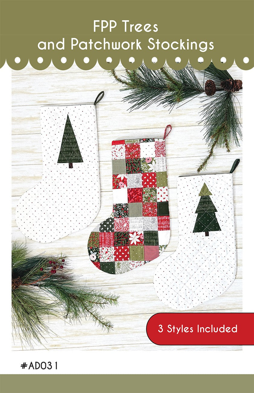 Tree and Patchwork Stockings