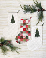Tree and Patchwork Stockings