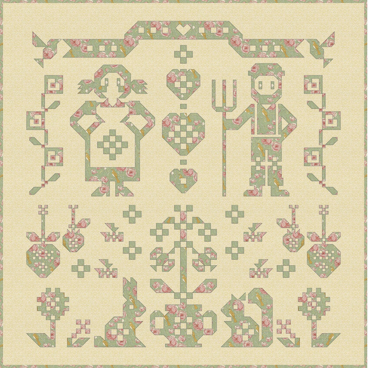 9-Patch Garden Quilt