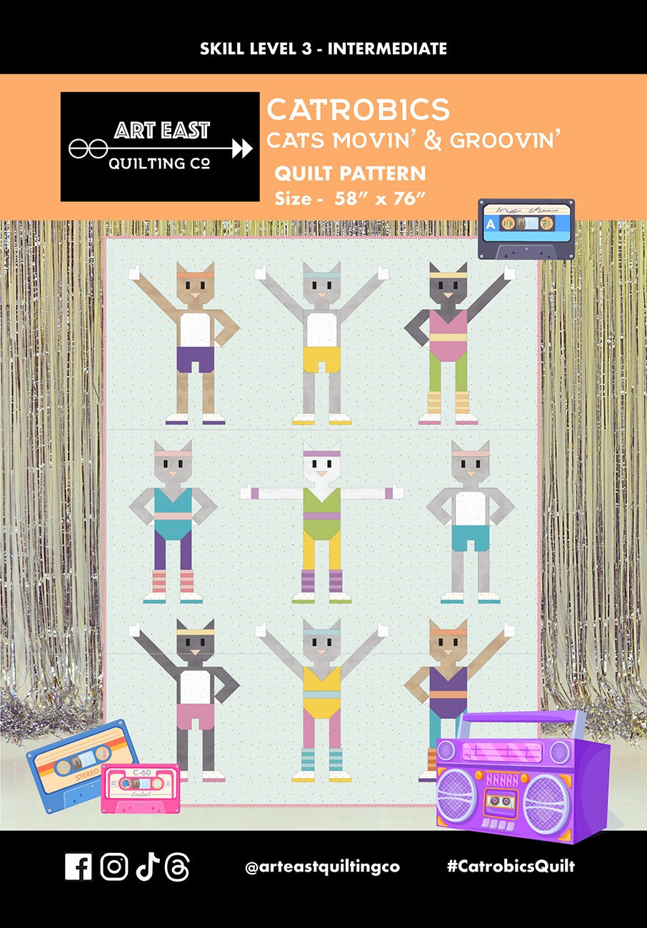 Catrobics - Cats Movin’ & Groovin’ Quilt Pattern
