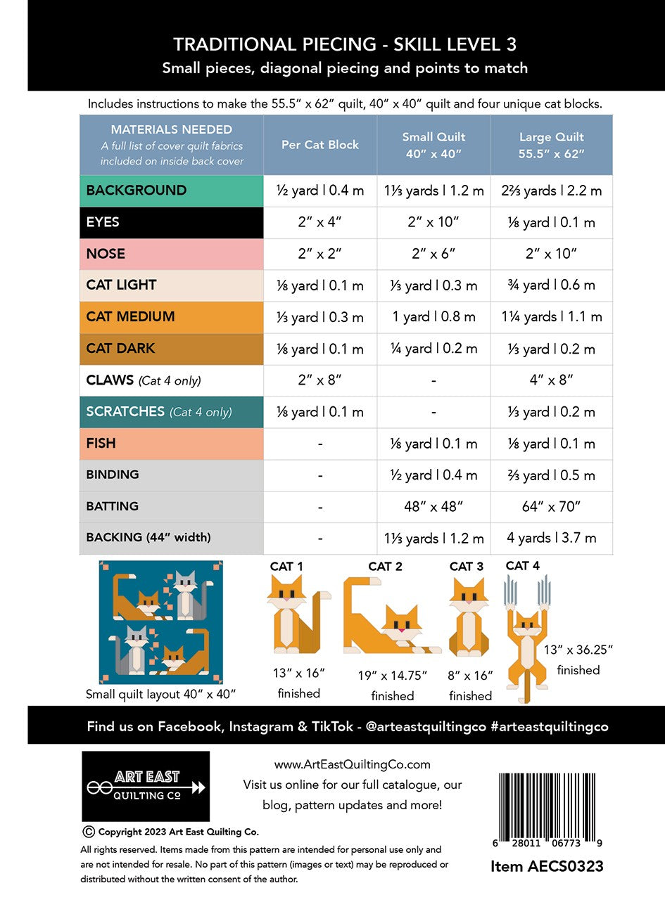Cat Scratch Quilt Pattern