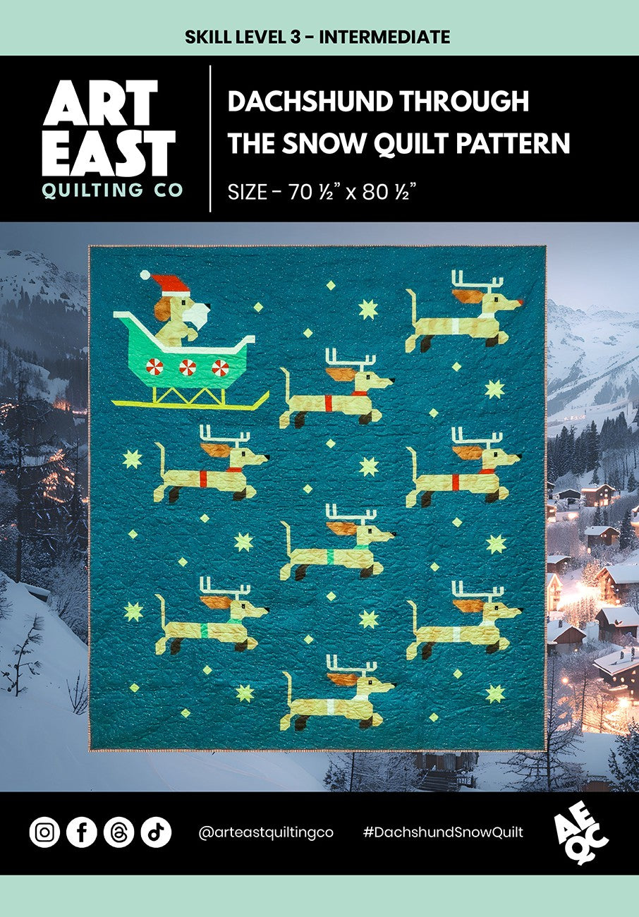 Dachshund through the Snow Quilt Pattern