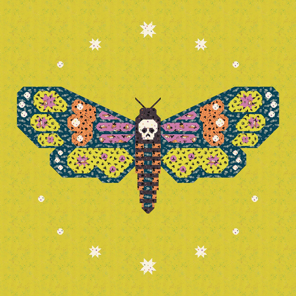 Night Flutter A Moth Quilt Pattern