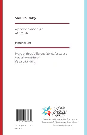 Sail On Baby pattern