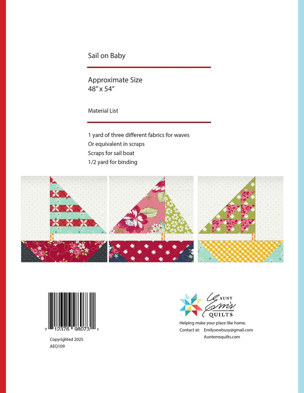Sail On Baby pattern