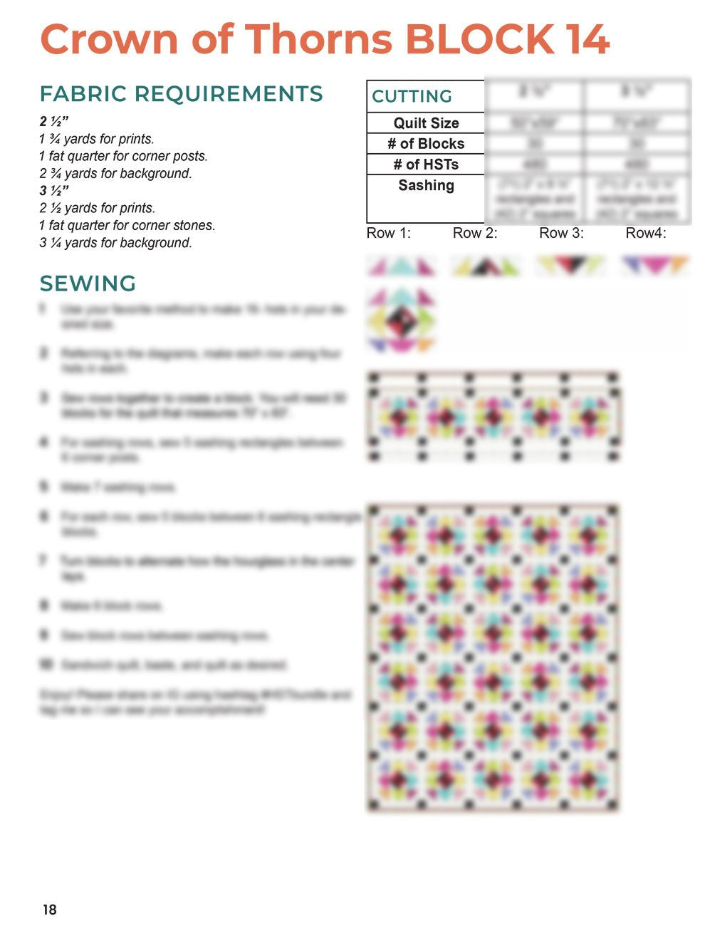 Half Square Triangle Booklet