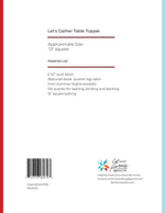 Let's Gather Table Topper