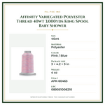 Product Specifications – Affinity Variegated Polyester Thread 40wt 3,000yds King Spool Baby Shower