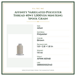 Product Specifications – Affinity Variegated Polyester Thread 40wt 1,000yds Mini King Spool Grain