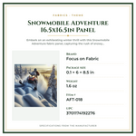 Product Specifications – Snowmobile Adventure 16.5x16.5in Panel