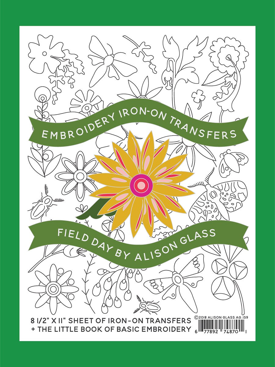 Embroidery Iron-On Transfers Field Day
