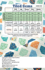 Tiled Gems Quilt Pattern