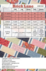 Brick Lane quilt pattern
