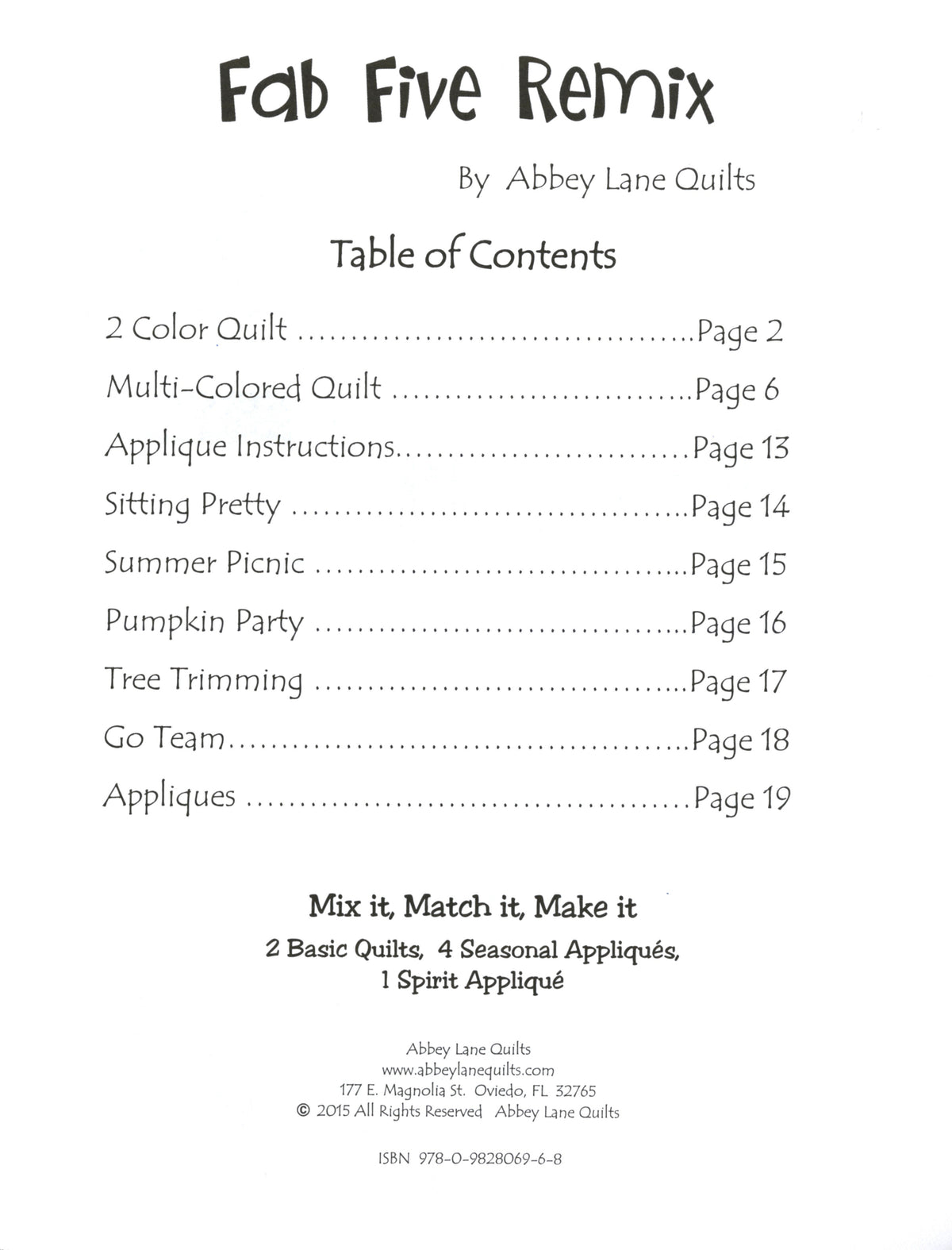 Fab Five Remix - Softcover