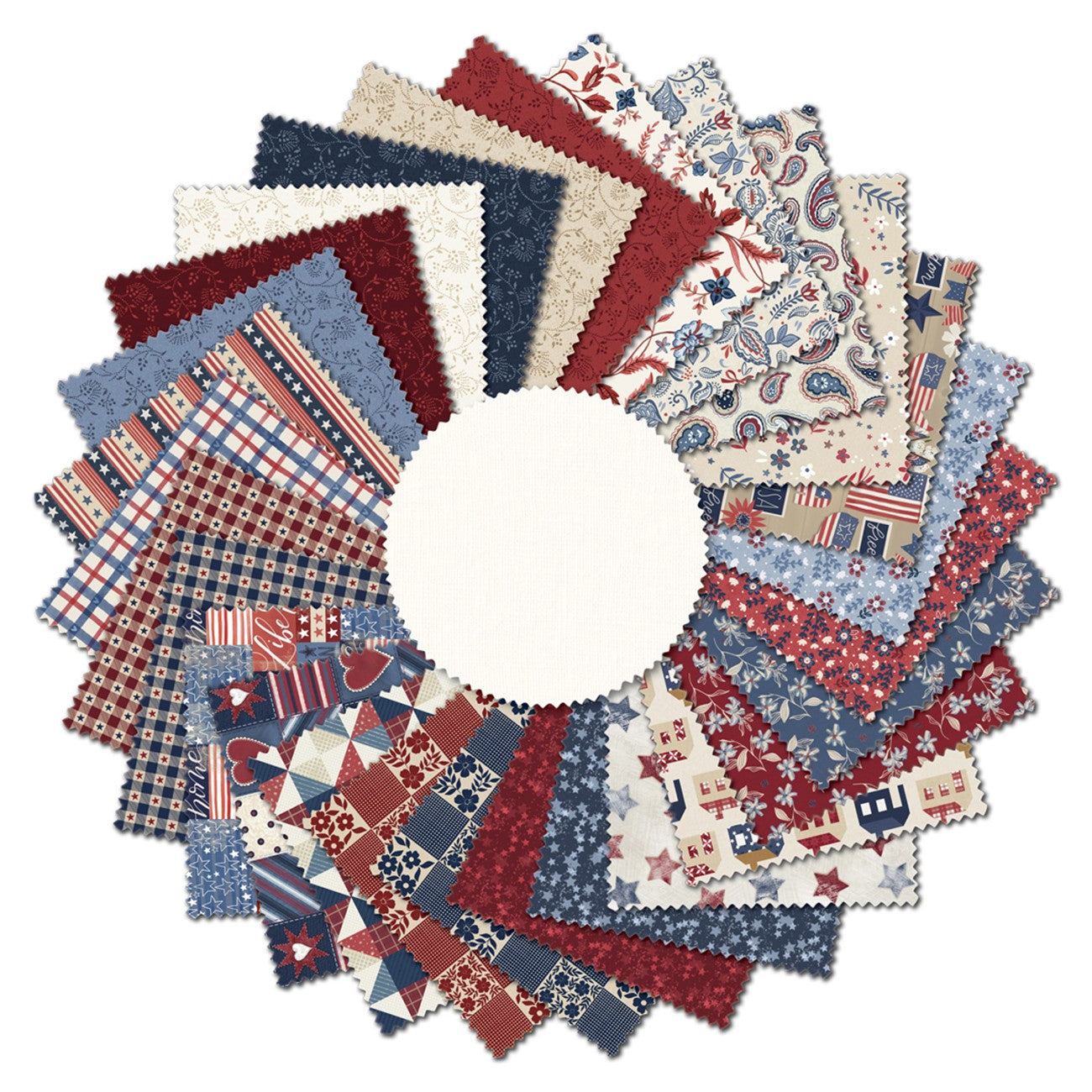 2.5in Strips Americana Minis, 40pcs/bundle