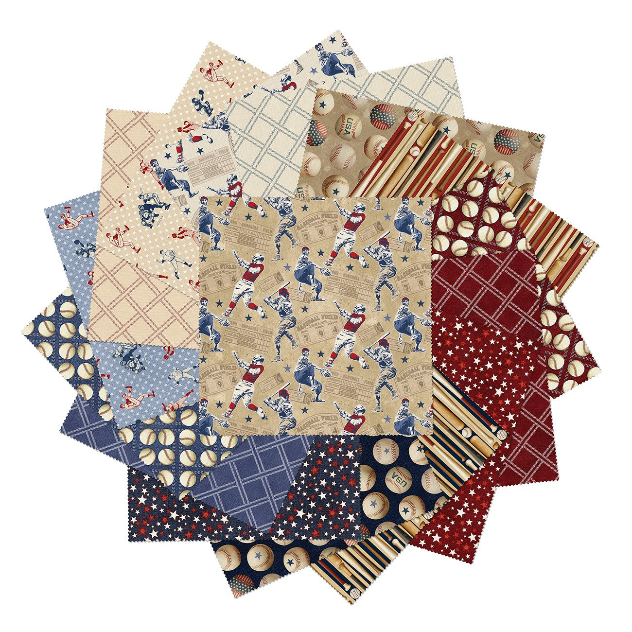 America's Game 10in Squares, 40pcs/bundle
