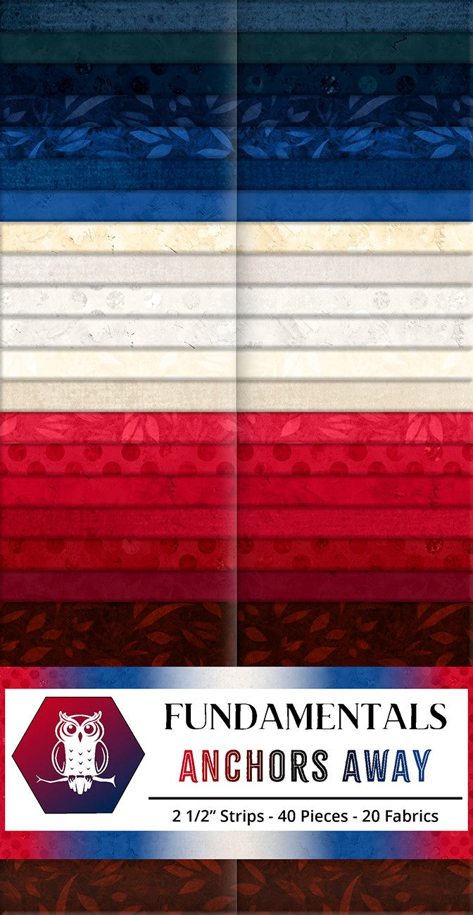 2.5in Strips Fundamentals: Anchors Away 40pcs
