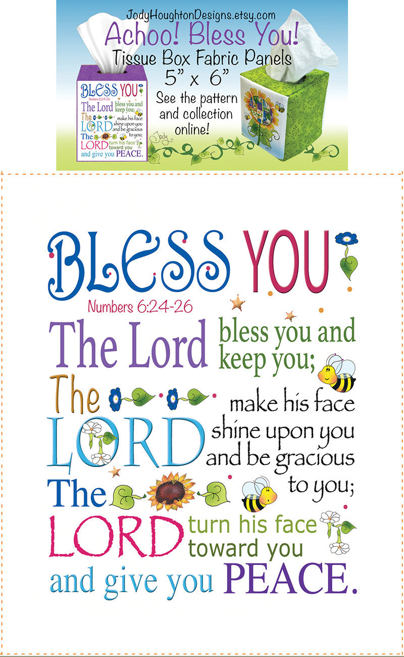 Bless You Tissue Box Panel